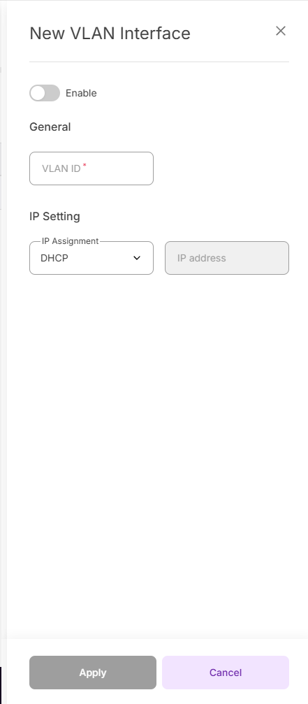 Создание VLAN