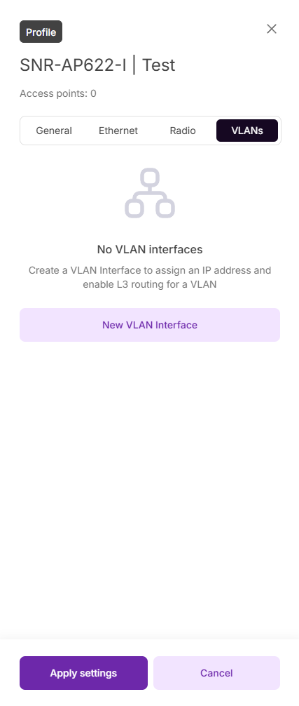 Настройки VLAN