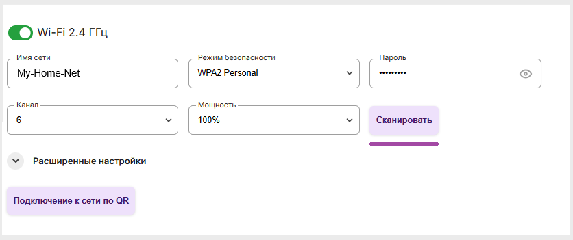 Функция сканирования каналов Wi-Fi на роуетрах SNR и B-OptiX